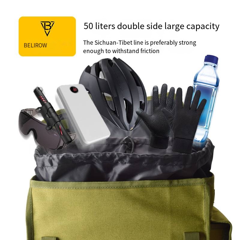 Large Capacity Bike Rear Bag D - đánh giá và giá Panniers Waterproof Rear