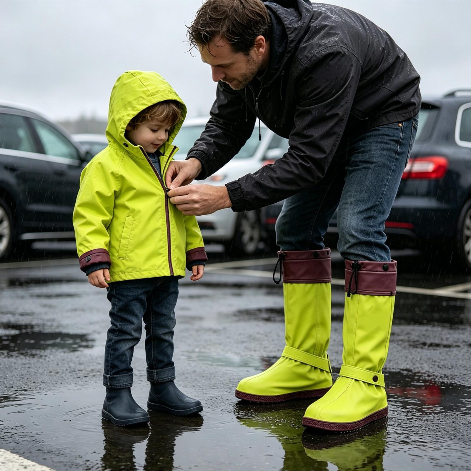 Rain Shoe Covers Reusable Fold - đánh giá và giá Cycling Commute In Rain