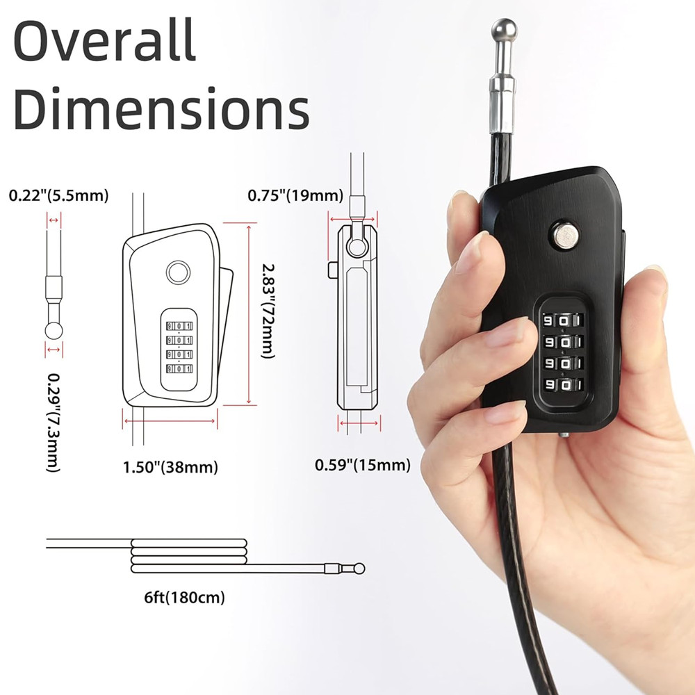 Python Cable Lock for Bike, Bi - đánh giá và giá Cable Lock Flexible