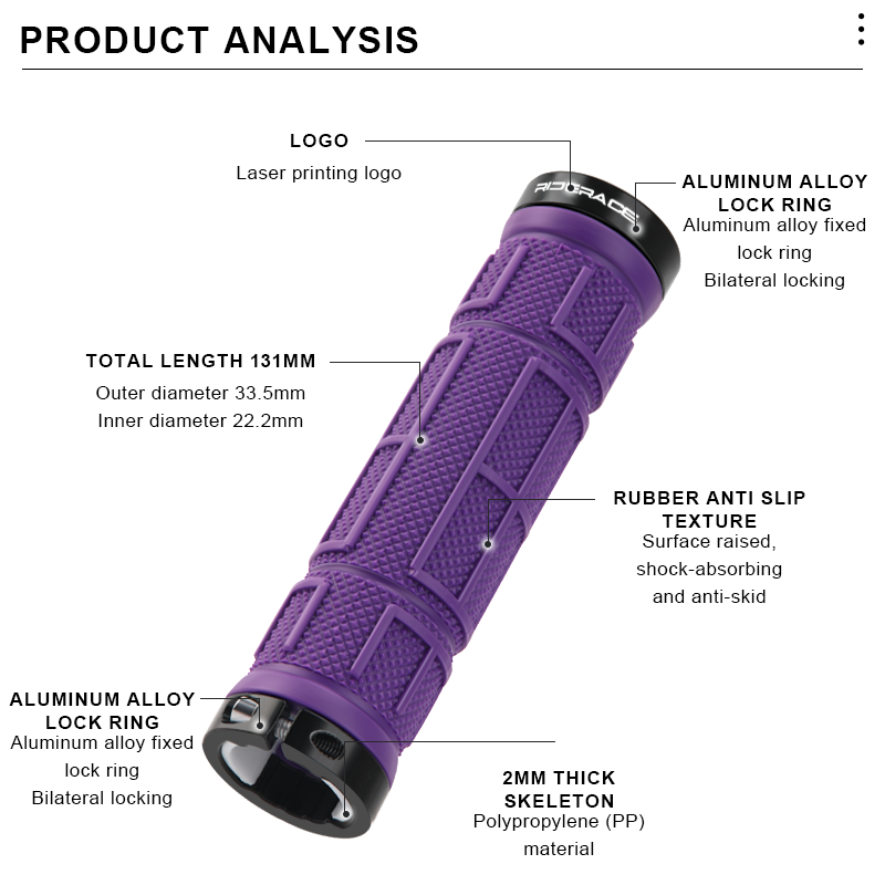 RIDERACE Bicycle Grips Non-Sli - đánh giá và giá Commuter Bike Lock