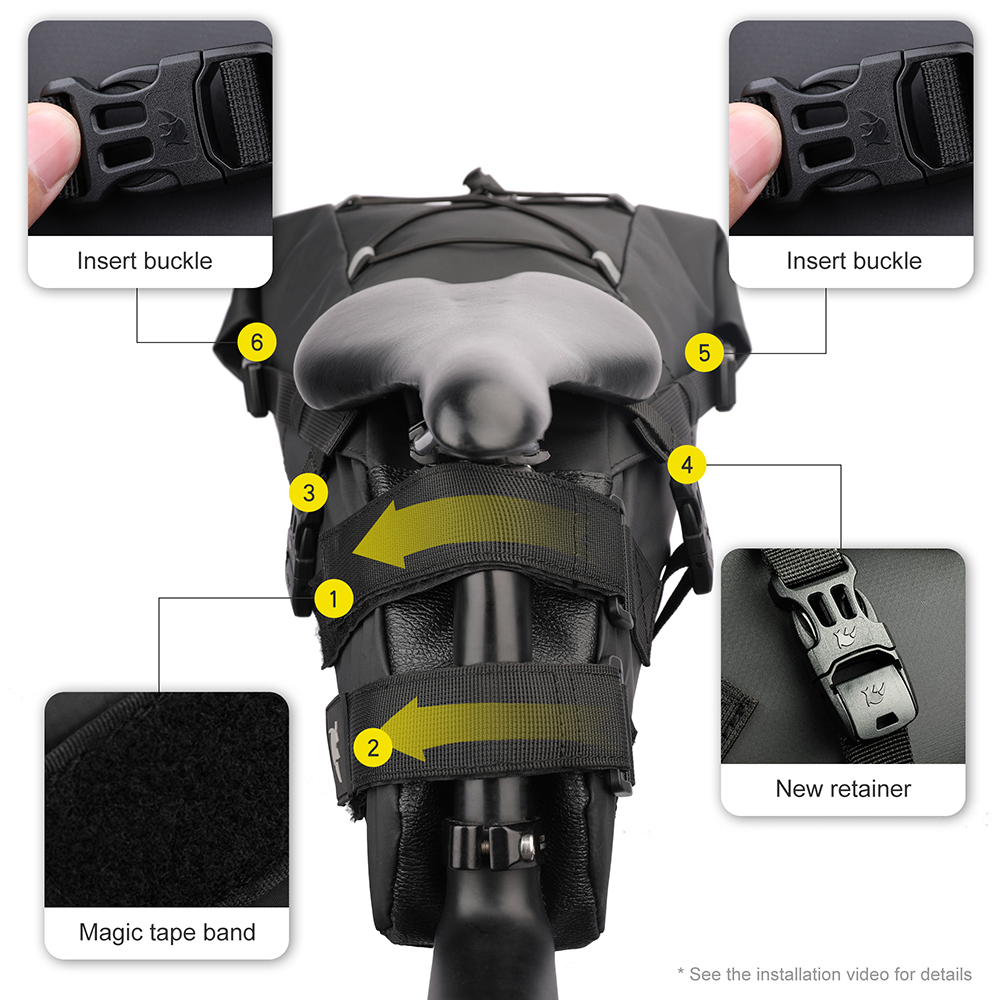 Rhinowalk Bike Saddle Bag Wate - đánh giá và giá Panniers Waterproof Rear