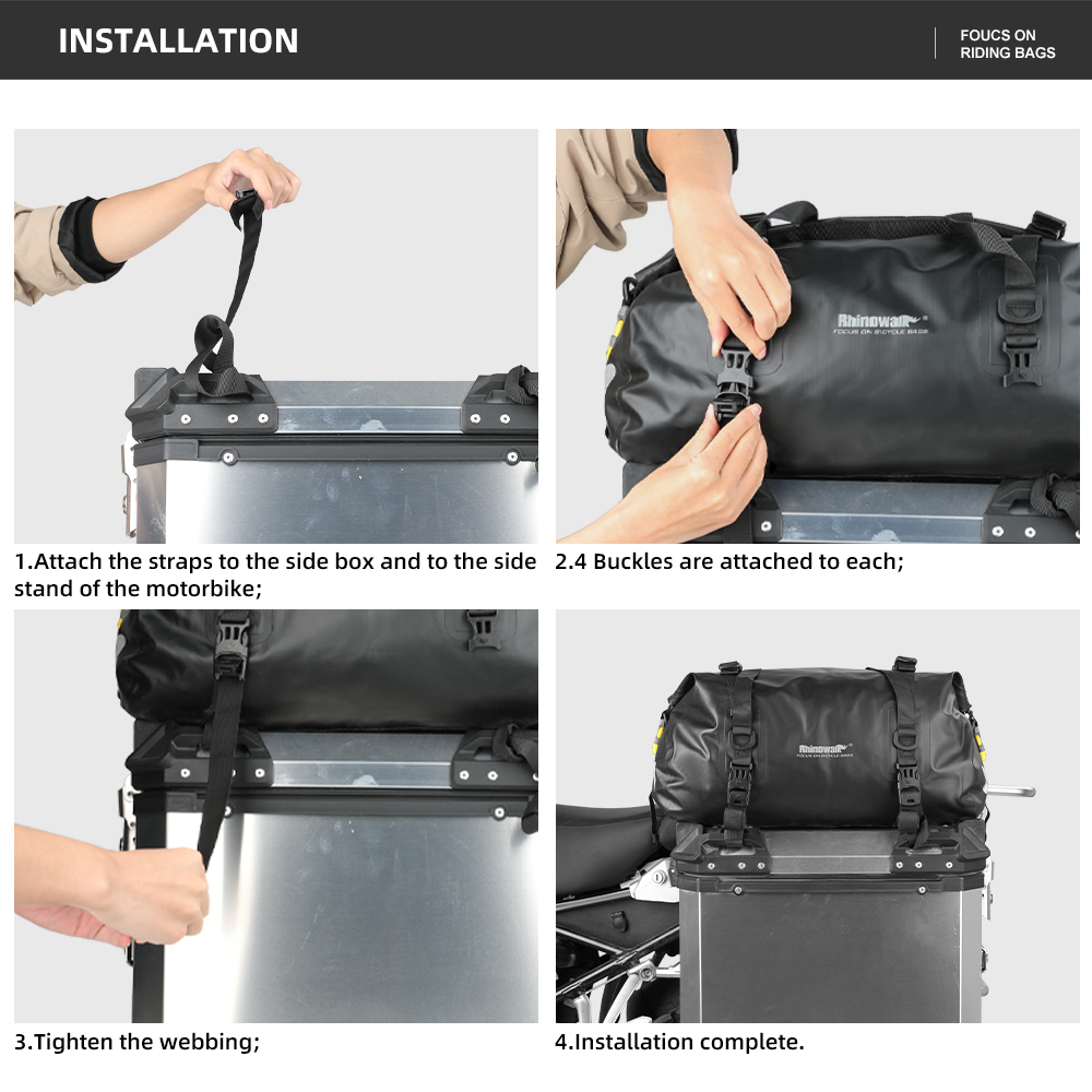 Rhinowalk Motor Side Box Top P - đánh giá và giá Panniers Waterproof Rear