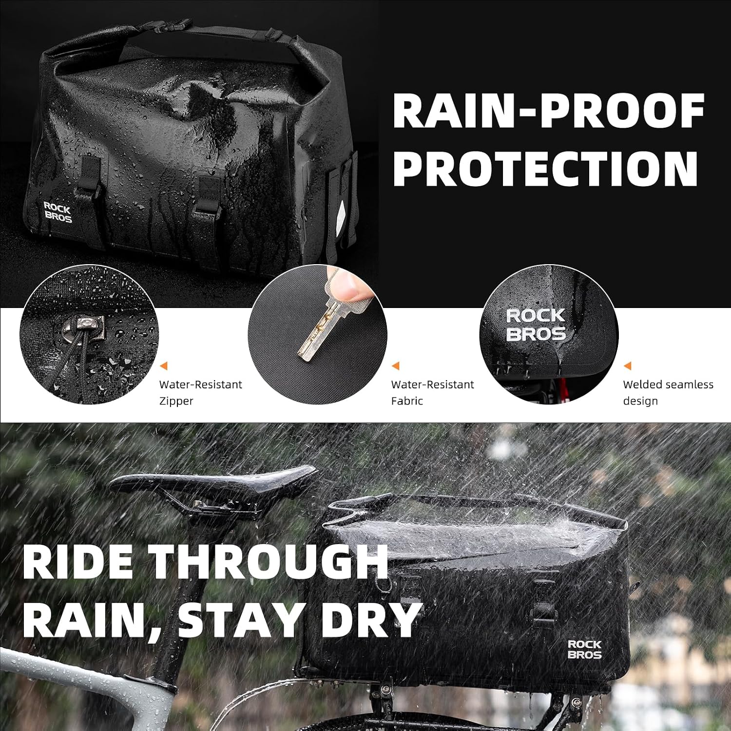 Bicycle Shelf Bag Expandable 1 - đánh giá và giá Panniers Waterproof Rear